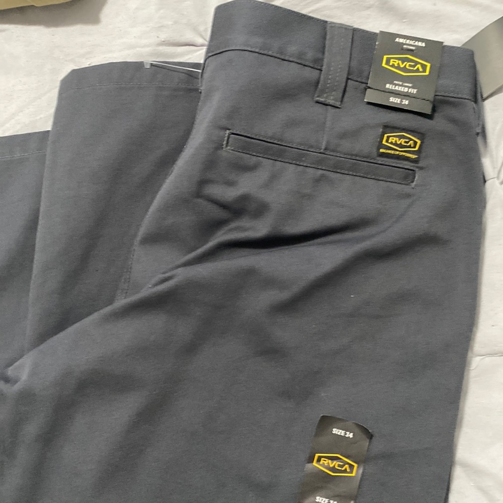 Dark gray RVCA relax fit pants